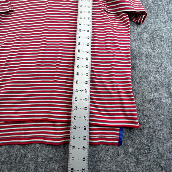 Ralph Lauren Polo Golf Men Size M Red Stripes - Picture 8 of 10